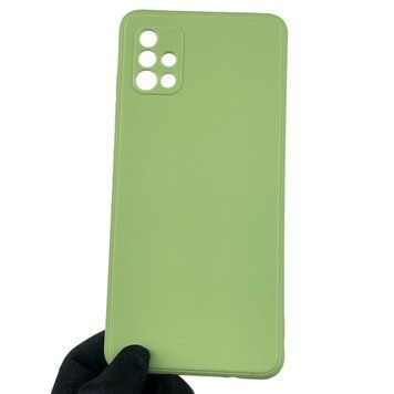 Чехол для Samsung Galaxy A51 (SM-A515F) с квадратными гранями с защитой камеры на самсунг а51 фисташковый 0012605 фото