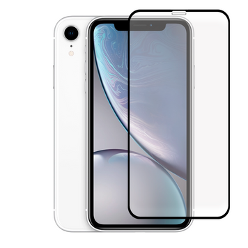 Защитное стекло для телефона Apple iPhone XR противоударное полноэкранное на айфон хр черное 0038135 фото