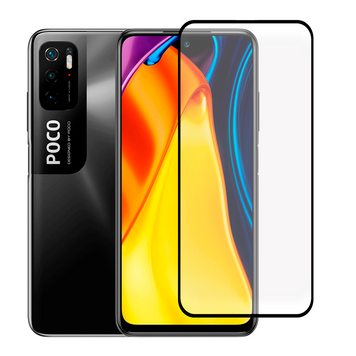 Защитное стекло для телефона Xiaomi Poco M3 Pro 5G противоударное полноэкранное на сяоми поко м3 про 5г черное 0038865 фото