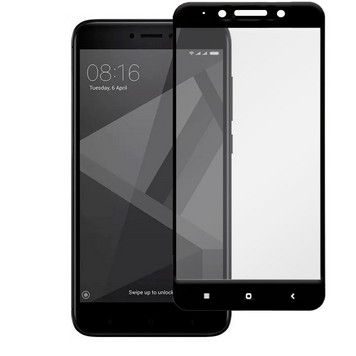 Защитное стекло для телефона Xiaomi Redmi Note 4x противоударное полноэкранное на сяоми редми нот 4х черное 0038449 фото