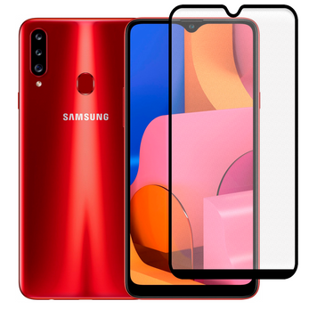 Захисне скло МАТОВЕ для телефона Samsung Galaxy A20S (SM-A207F) протиударне повноекранне на самсунг а20с чорне 0039032 фото