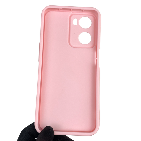 Чехол силиконовый оригинальный Soft Touch с 3D принтом милый мишка для OPPO A77s (4G) розовый (Полная защита камеры) 0043278 фото