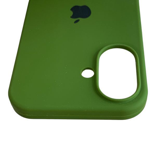 Чехол Silicone Case для Apple iPhone 16 зеленый (силиконовый, защита камеры) 0059894 фото