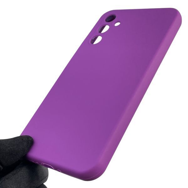 Чехол для Samsung Galaxy A34 5G (SM-A346E) силиконовый с микрофиброй нескользящий на самсунг а34 5г фиолетовый 0031938 фото