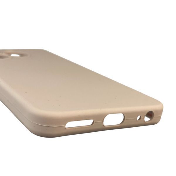 Чохол для Tecno Spark 20C BG7n силіконовий з мікрофіброю нековзний на техно спарк 20с пудровий 0032275 фото