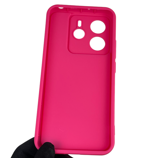 Чехол силиконовый Soft Touch с 3D принтом Майнкрафт для Xiaomi Redmi Note 14 4G EU малиновый (Полная защита камеры) 0041635 фото