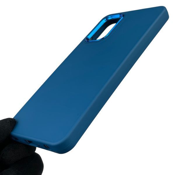 Чехол для Samsung Galaxy A32 4G (SM-A325F) с защитой на камеры с микрофиброй на самсунг а32 4г синий 0012174 фото