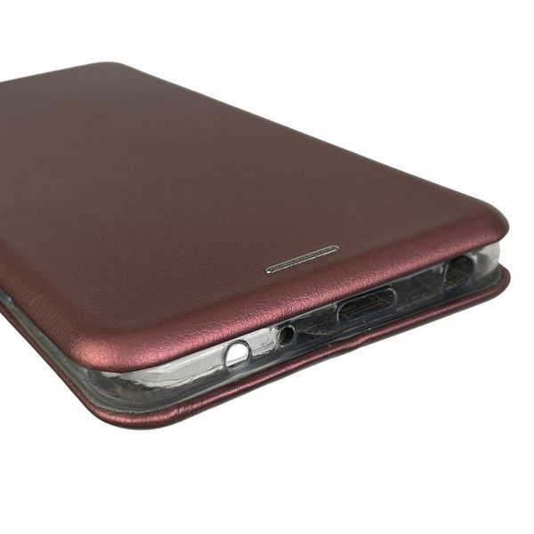 Чехол-книжка для Xiaomi Redmi Note 10 Pro с подставкой на сяоми редми нот 10 про бордовая 0002083 фото