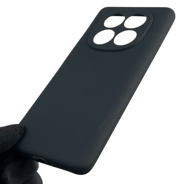 Чехол для Xiaomi Poco X7 силиконовый с микрофиброй нескользящий на сяоми поко х7 черный 0032536 фото