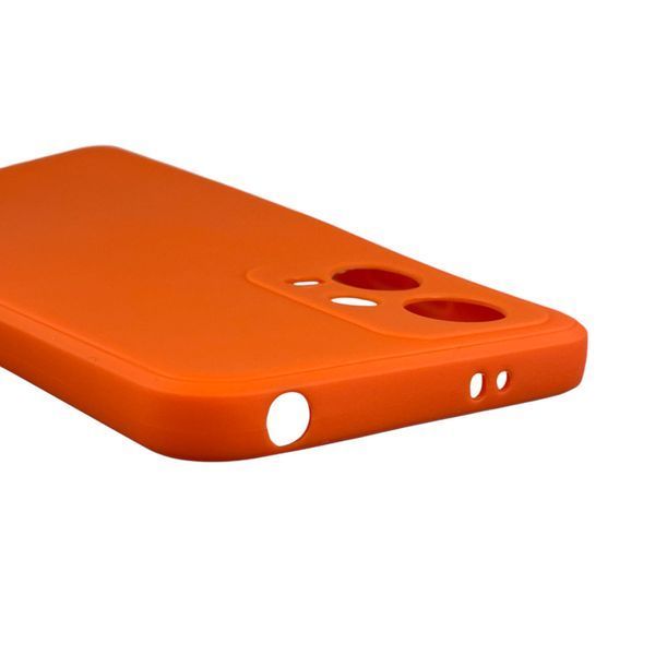 Чехол для Xiaomi Redmi Note 12 5G с квадратными гранями с защитой камеры на сяоми нот 12 5г оранжевый 0012706 фото