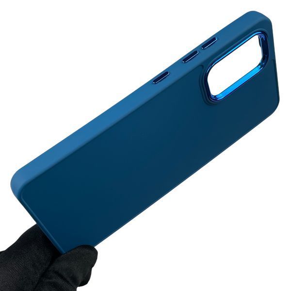 Чехол для Samsung Galaxy A32 4G (SM-A325F) с защитой на камеры с микрофиброй на самсунг а32 4г синий 0012174 фото