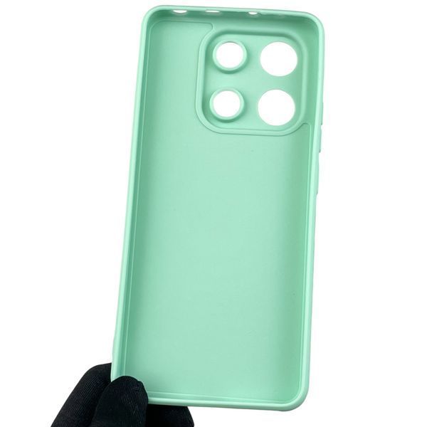 Чохол для Xiaomi Redmi Note 13 4G з квадратними гранями із захистом камери на сяомі редмі нот 13 4г м'ятний 0012857 фото