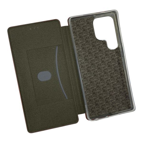 Чохол-книжка для Samsung Galaxy S25 Ultra бордова (книжка з підставкою, еко-шкіра) 0073821 фото