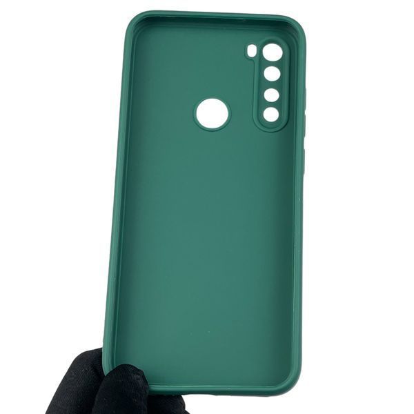 Чохол для Xiaomi Redmi Note 8 2021 з квадратними гранями із захистом камери на сяомі редмі нот 8 2021 зелений 0012908 фото