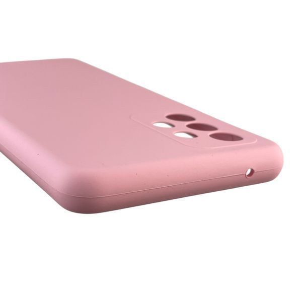 Чехол для Samsung Galaxy A52 4G (SM-A525) силиконовый с микрофиброй нескользящий на самсунг а52 4г розовый 0032016 фото