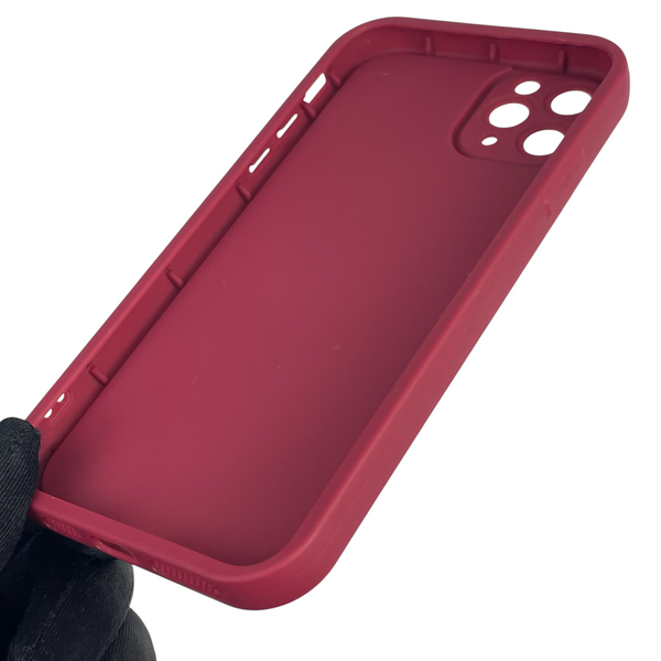 Чохол силіконовий Soft Touch з 3D принтом жіночим для Apple iPhone 11 Pro Max бордовий (Повний захист камери) 0042440 фото