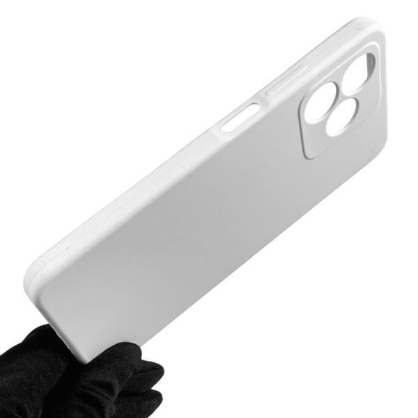 Чохол для Realme C51 силіконовий з мікрофіброю нековзний на реалмі с51 білий 0031803 фото