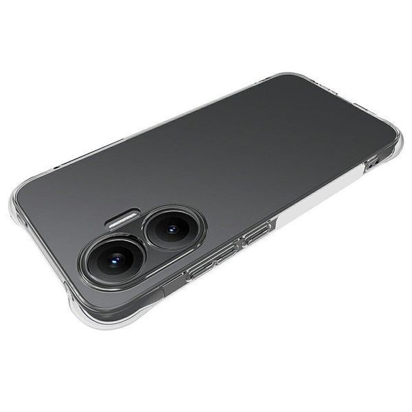 Прозрачный противоударный чехол для Xiaomi Poco F7 с усиленными углами с защитой камеры (силикон TPU, сяоми поко ф7) 0061456 фото