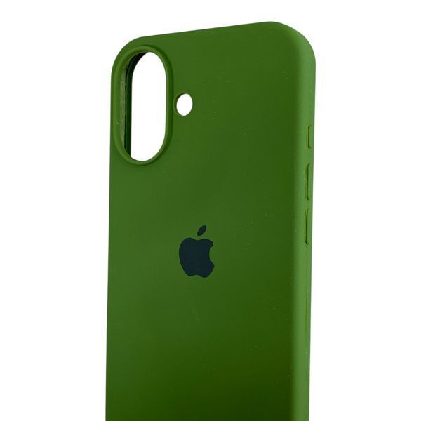 Чехол Silicone Case для Apple iPhone 16 зеленый (силиконовый, защита камеры) 0059894 фото