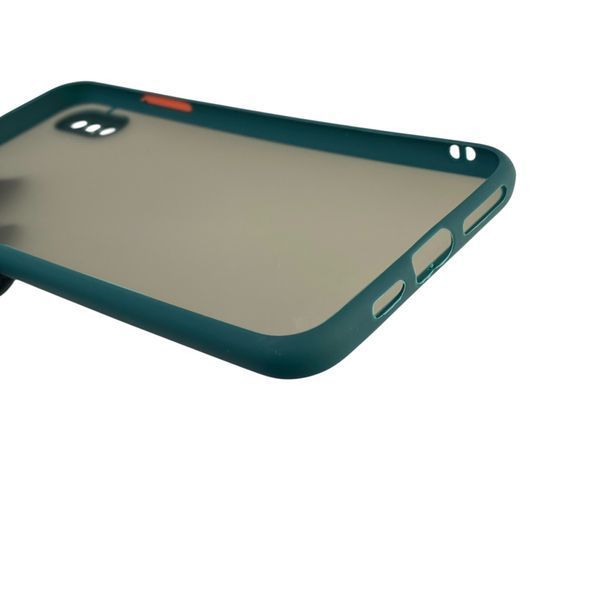 Чохол для телефона Apple iPhone XS Max з високими бортами із захистом камери на айфон хс макс темно-зелений 0025873 фото
