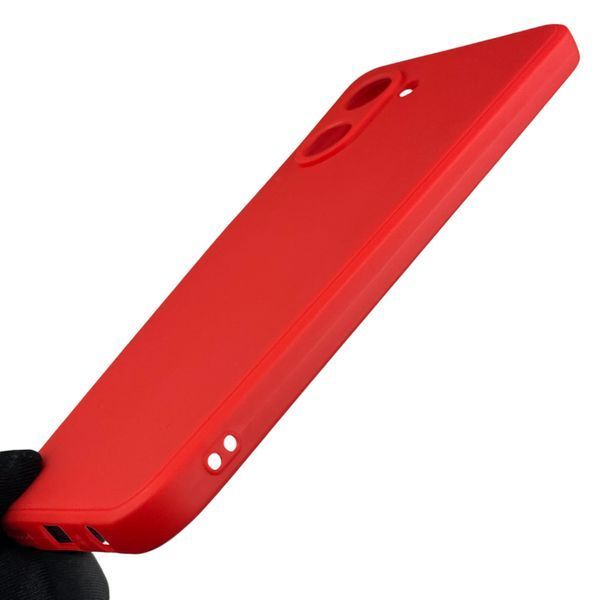 Чехол для OPPO A17k с квадратными гранями с защитой камеры на оппо а17к красный 0012505 фото