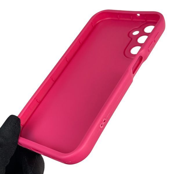 Чохол силіконовий оригінальний Soft Touch з 3D принтом злого кота для Samsung Galaxy A24 (SM-A245F) малиновий (Повний захист камери) 0046440 фото