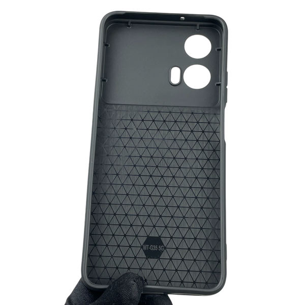 Чехол для Motorola G35 бронированный с кольцом со шторкой на моторола г35 тёмно-синий rg1 0015651 фото