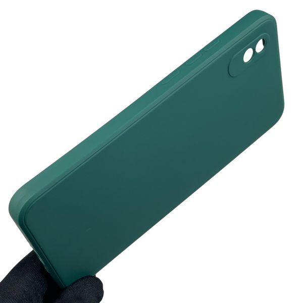 Чохол для Xiaomi Redmi 9A з квадратними гранями із захистом камери на сяомі редмі 9а зелений 0012757 фото