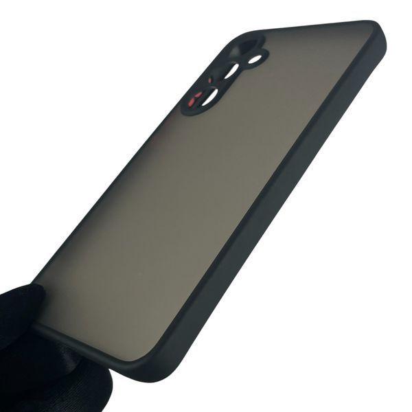 Чехол для Samsung Galaxy S23 FE (SM-S711) матовый с высокими бортами с защитой камеры на самсунг с23 фе чёрный 0012124 фото