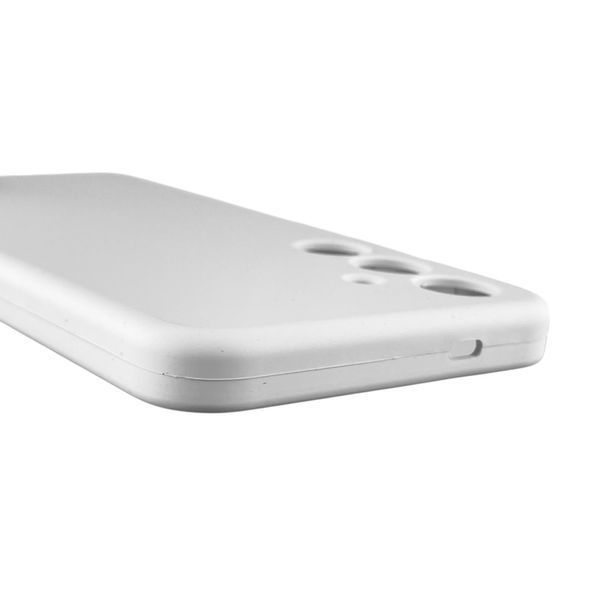 Чехол для Samsung Galaxy S24 Plus (SM-S926B) силиконовый с микрофиброй нескользящий на самсунг с24 плюс белый 0032201 фото
