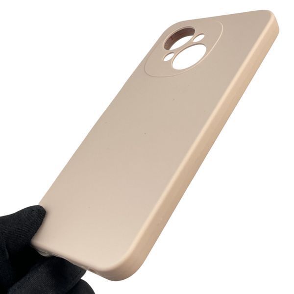 Чохол для Tecno Spark Go 1 (KL4) силіконовий з мікрофіброю нековзний на техно спарк го 1 пудровий 0032289 фото
