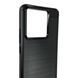Чехол для телефона Xiaomi 13T карбоновый противоударный с высокими бортами черный 0052263 фото 3