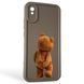 Чехол силиконовый оригинальный Soft Touch с 3D принтом смешного теда мишки для Xiaomi Redmi 9A коричневый (Полная защита камеры) 0048913 фото 1