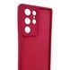 Чехол силиконовый Soft Touch для Samsung Galaxy S24 Ultra бордовый (Полная защита камеры) 0054091 фото 3