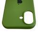 Чохол Silicone Case для Apple iPhone 17 зелений Army Green (софт-тач, закритий низ, бортик камери) 0061933 фото 5