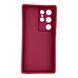 Чехол силиконовый Soft Touch для Samsung Galaxy S24 Ultra бордовый (Полная защита камеры) 0054091 фото 2