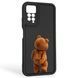 Чехол силиконовый оригинальный Soft Touch с 3D принтом смешного теда мишки для Xiaomi Redmi Note 11 Pro черный (Полная защита камеры) 0049013 фото 1