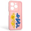 Чехол силиконовый Soft Touch с 3D принтом для Infinix Smart 8 розовый (Полная защита камеры) 0042091 фото