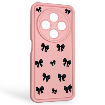 Чехол силиконовый Soft Touch с 3D принтом для Xiaomi Redmi A4 5G розовый (Полная защита камеры) 0040738 фото