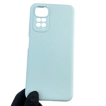 Чохол для Xiaomi Redmi Note 11 4G силіконовий з мікрофіброю нековзний на сяомі редмі нот 11 4г блакитний 0032658 фото