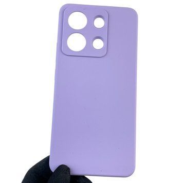 Чохол для Xiaomi Redmi Note 13 4G силіконовий з мікрофіброю нековзний на сяомі редмі нот 13 4г бузковий 0032737 фото