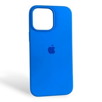 Чохол Silicone Case для Apple iPhone 16 Pro Max синій (софт-тач, мікрофібра всередині) 0059895 фото