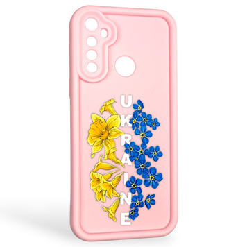 Чехол силиконовый Soft Touch с 3D принтом для Realme 6i розовый (Полная защита камеры) 0041821 фото