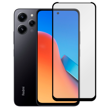 Захисне скло 6D OG для телефона Xiaomi Redmi 12 4G повноекранне протиударне на сяомі редмі 12 4г чорне 0014034 фото