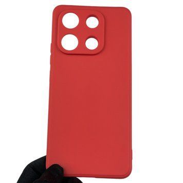 Чохол для Xiaomi Redmi Note 13 4G з квадратними гранями із захистом камери на сяомі редмі нот 13 4г червоний 0012858 фото