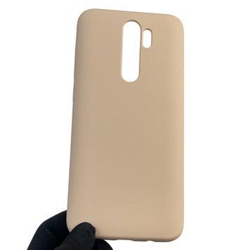 Чехол для Xiaomi Redmi Note 8 Pro силиконовый с микрофиброй нескользящий на сяоми редми нот 8 про пудровый 0032788 фото