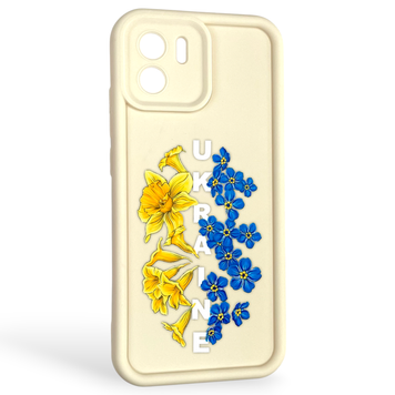 Чехол силиконовый Soft Touch с 3D принтом для Xiaomi Redmi A1 молочный (Полная защита камеры) 0042255 фото