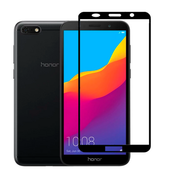 Захисне скло для телефона Huawei Honor 7A протиударне повноекранне на хонор 7а чорне 0038501 фото
