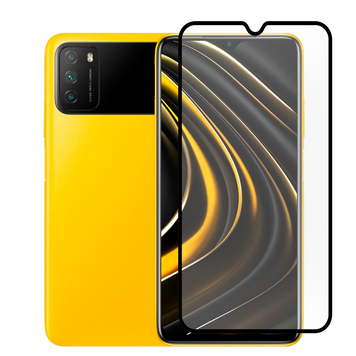 Защитное стекло для телефона Xiaomi Poco M3 противоударное полноэкранное на сяоми поко м3 черное 0038930 фото