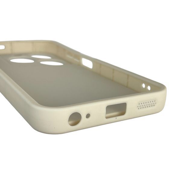 Чехол силиконовый оригинальный Soft Touch с 3D принтом смешного теда мишки для Tecno Spark 20 молочный (Полная защита камеры) 0048764 фото